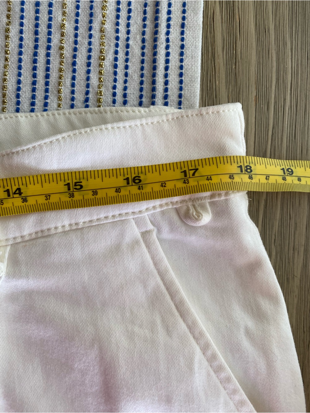 Maeve Anthropologie Off White Jeans Denim Barrel leg Mid Rise Cotton Sz 12 - Picture 16 of 16